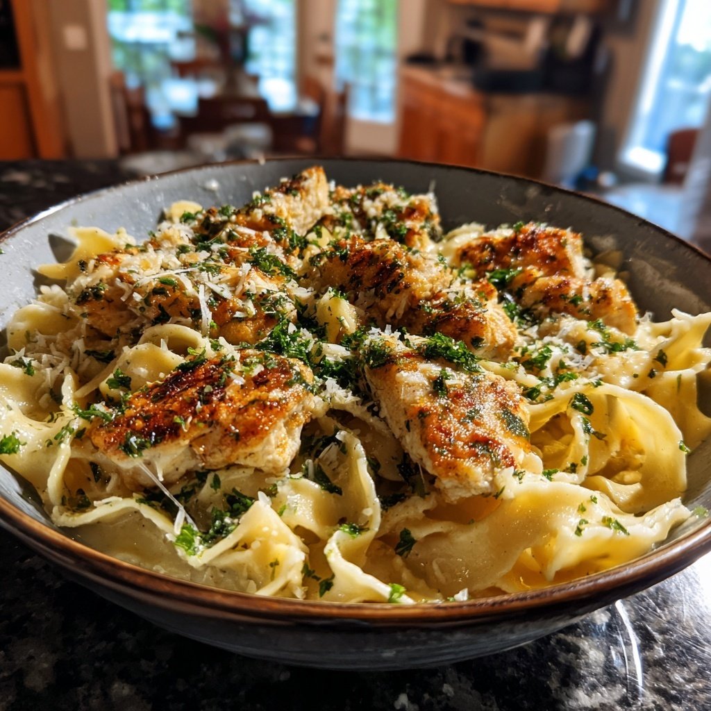 Garlic Parmesan Chicken Pasta
