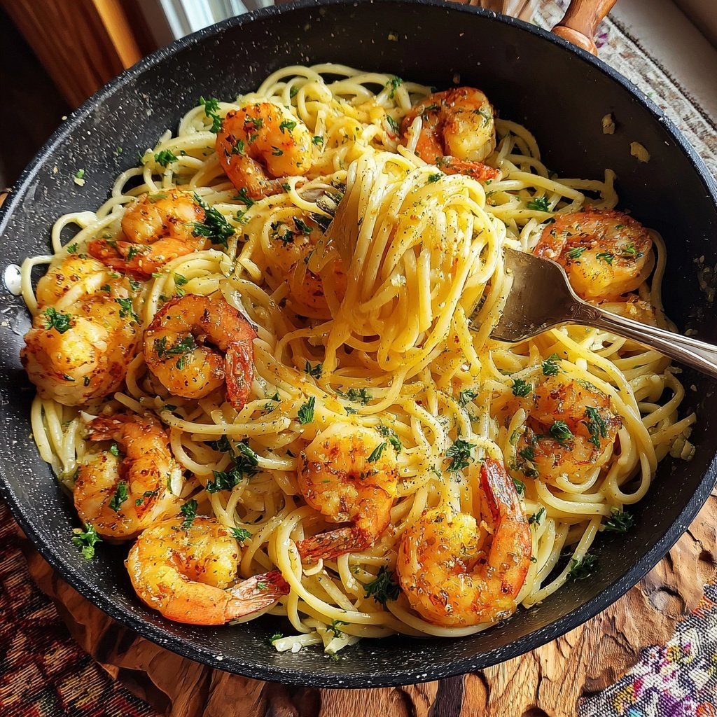 Garlic Butter Shrimp Pasta