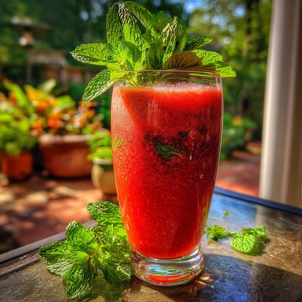 Strawberry Mint Smoothie