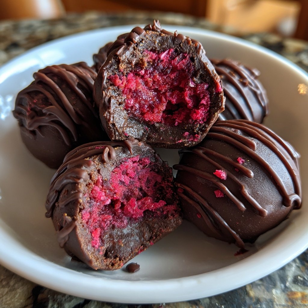 Chocolate Raspberry Truffles