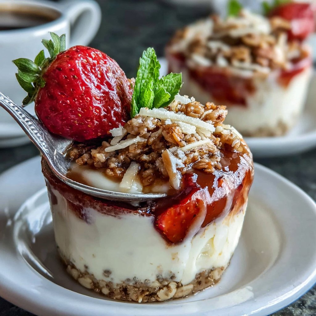 Strawberry Vanilla Chia Oat Cups
