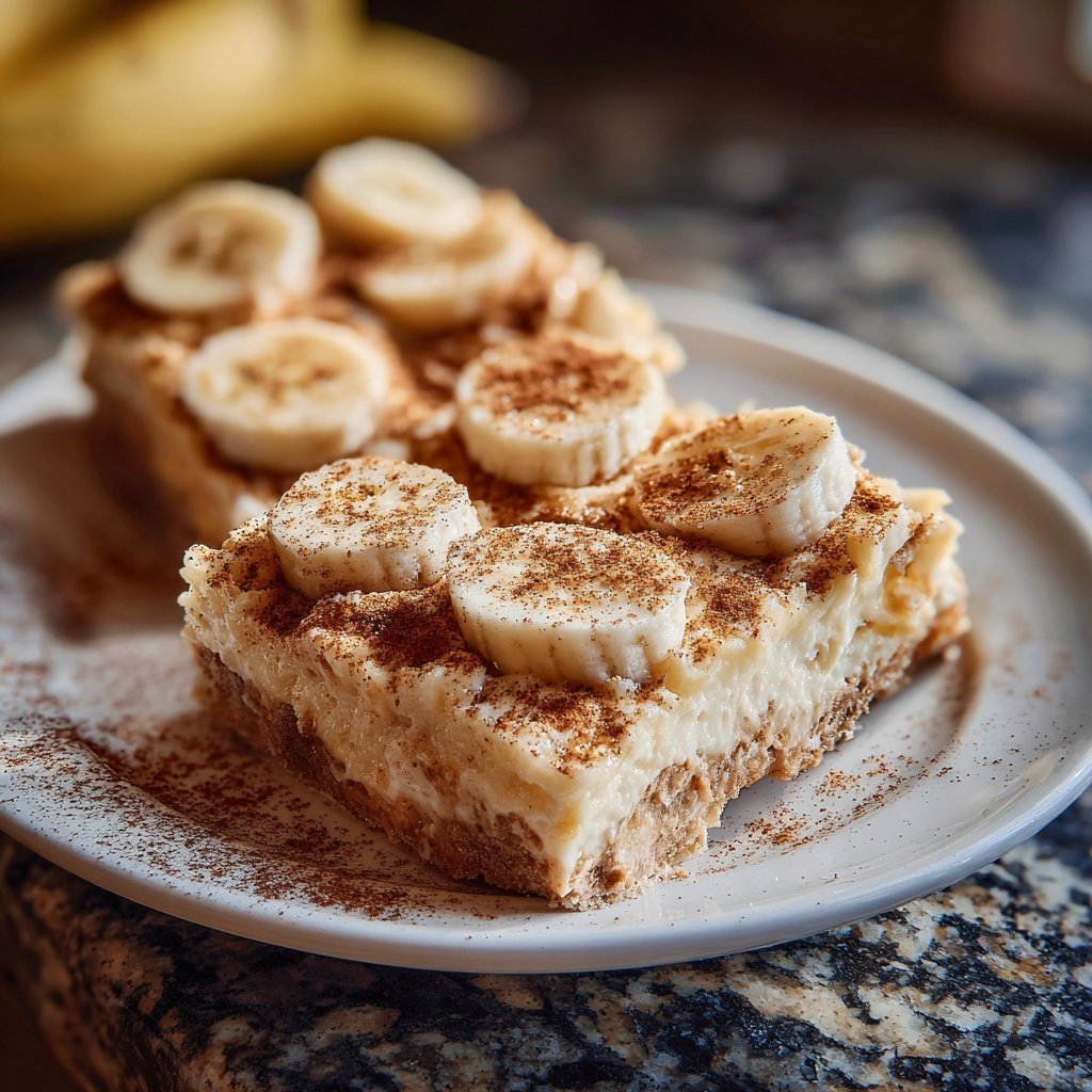 Cinnamon Banana Yogurt Squares