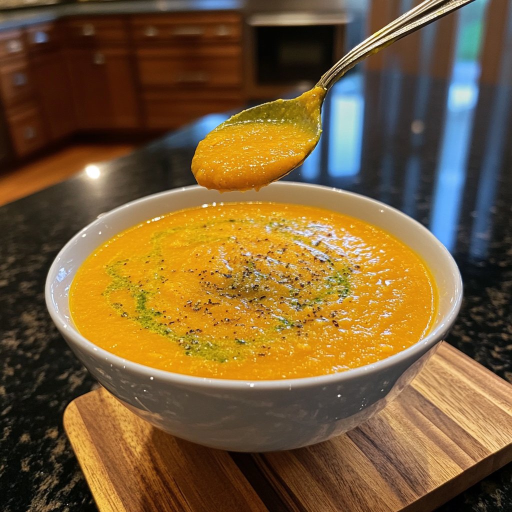 Squash Soup with Ginger and Lime