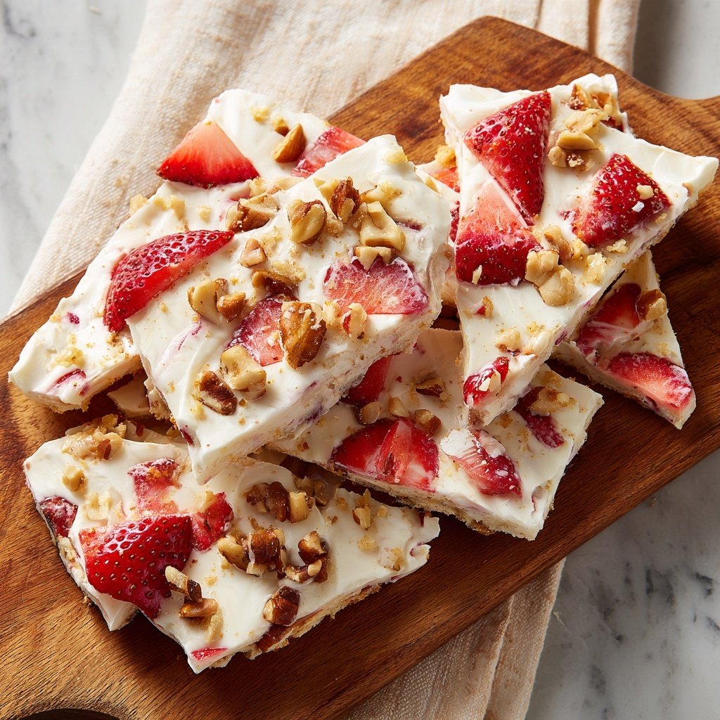Strawberry Yogurt Bark