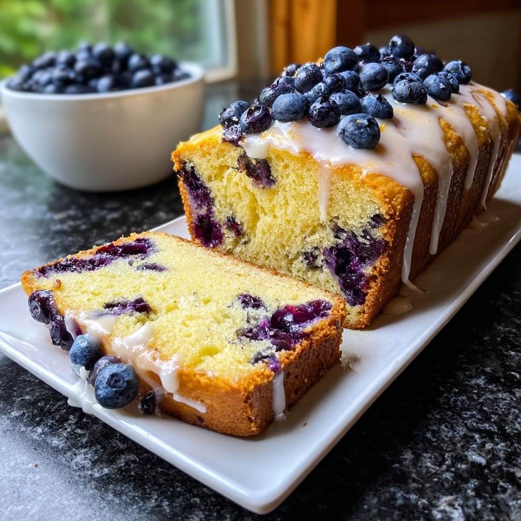 Baking & Desserts Lemon Blueberry Loaf Cake