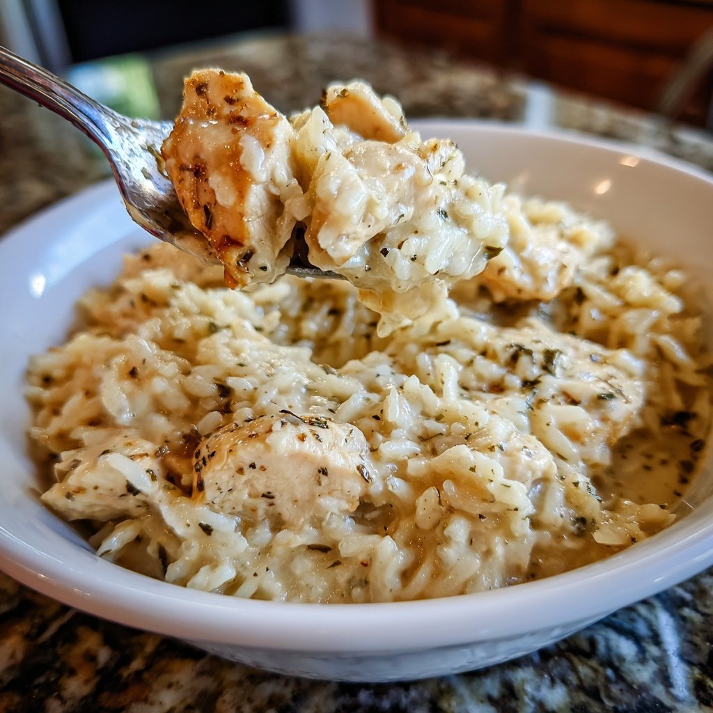Creamy Garlic Chicken And Rice