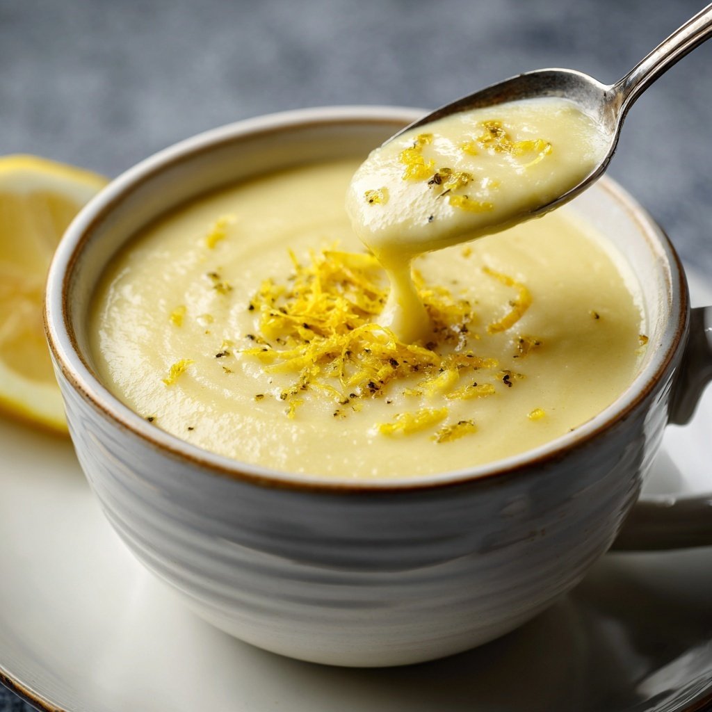 Creamy Lemon White Bean Soup Bowl