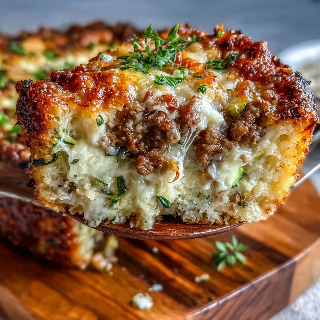 Ground Beef And Zucchini Casserole