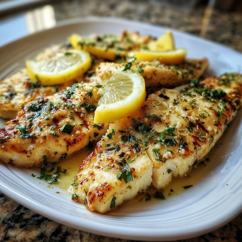 Healthy & Light Lemon Grilled Fish Plate