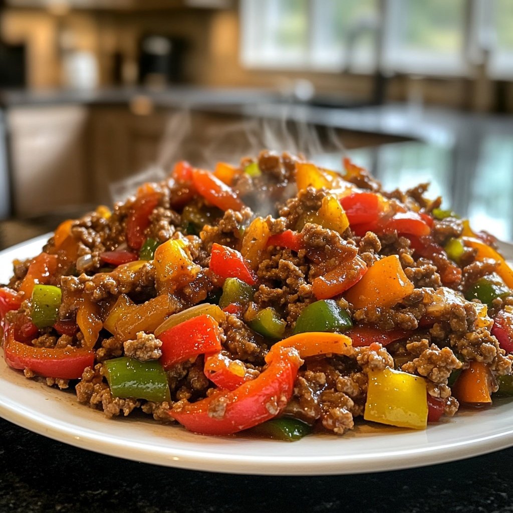 Ground Beef and Veggie Stir Fry