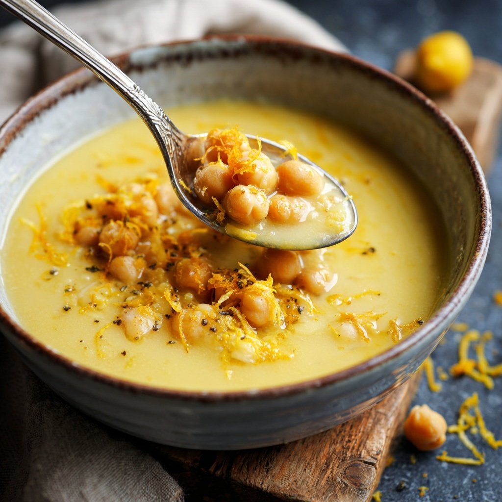 Creamy Lemon Chickpea Soup