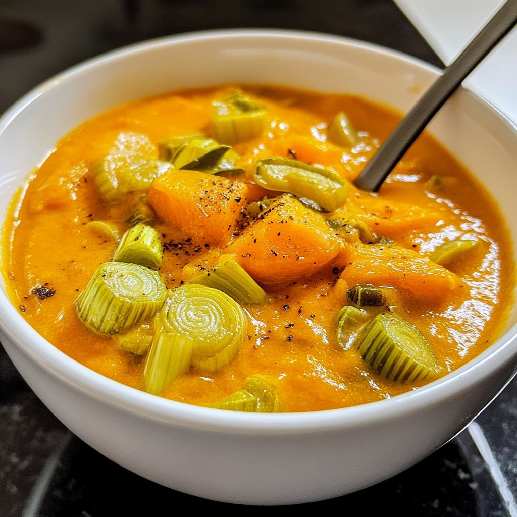 Squash Soup with Leeks