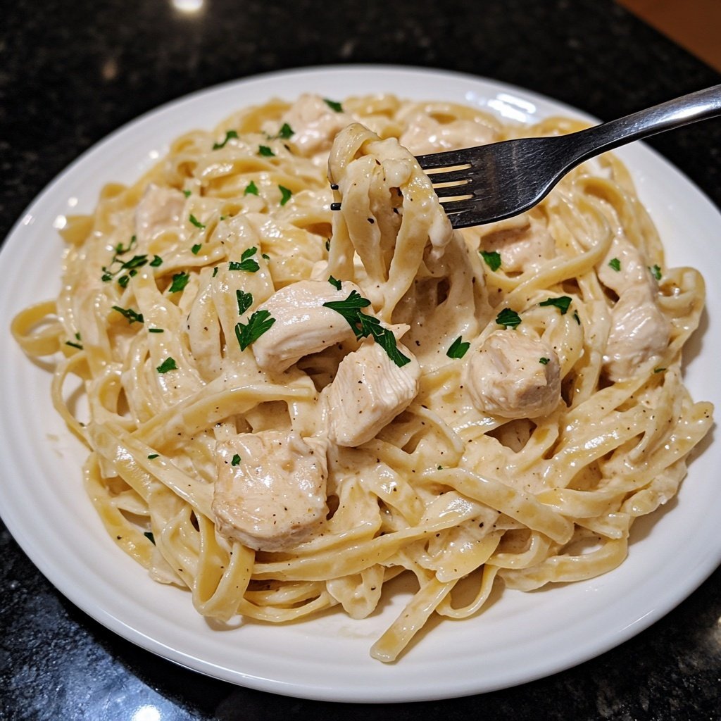 Cozy Crockpot Chicken Alfredo